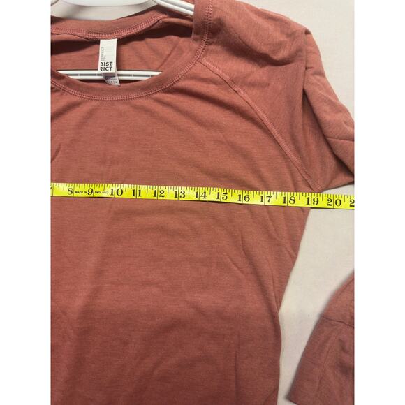 District Tri-Blend Tunic Tee Blush Frost M NWOT - Picture 3 of 6